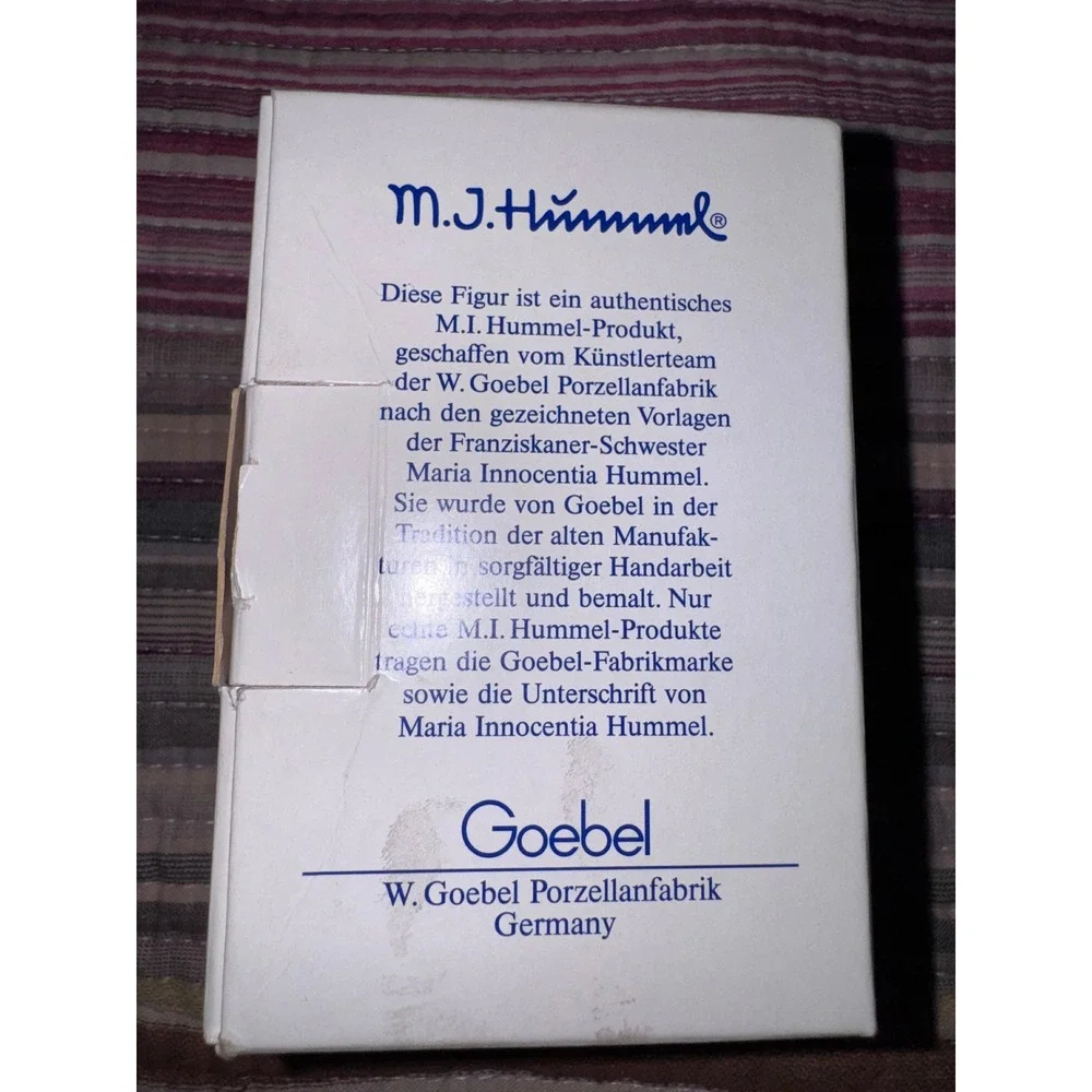 Goebel Hummel Christmas Song Angel Ornament Hum 645 Germany with Box